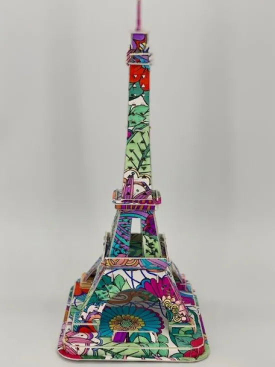 Craft Buddy "Eiffel Tower" 3D Colour Me Puzzle Kit Outlet