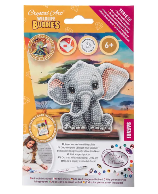Craft Buddy Elephant Crystal Art Wildlife Buddies Sale