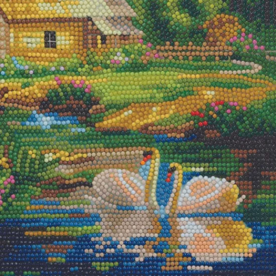 Craft Buddy “Enchanting Water Mill” Crystal Art Canvas 30x30cm Sale