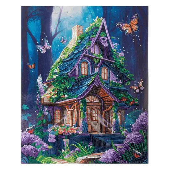 Craft Buddy “Fantasy House” Crystal Art Canvas Kit 35x45 Hot