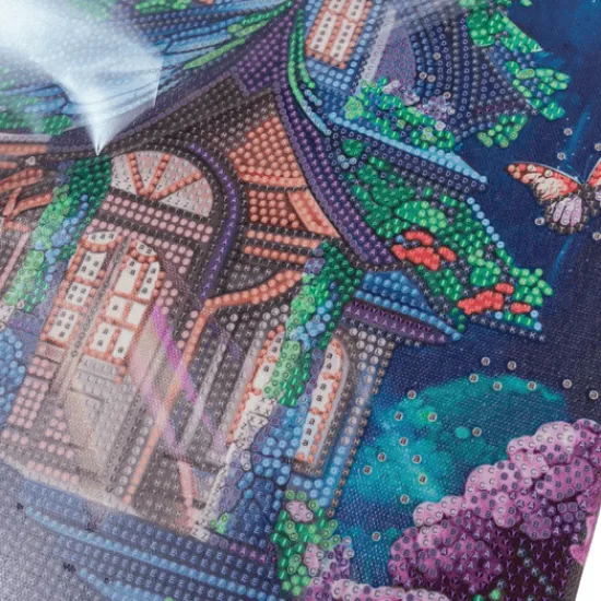 Craft Buddy “Fantasy House” Crystal Art Canvas Kit 35x45 Hot