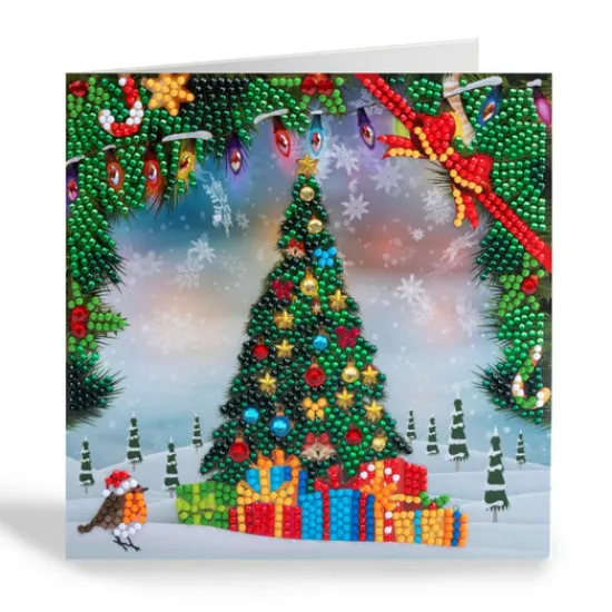 Craft Buddy "Festive Tree" Crystal Art Card 18x18cm Best