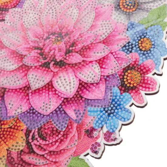 Craft Buddy Floral Heart Crystal Art Hanging Decoration New