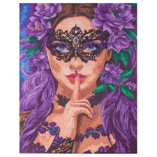 Craft Buddy "Floral Whisper" Crystal Art Canvas Kit 40x50cm Discount