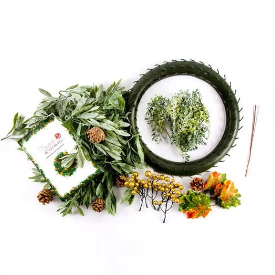 Craft Buddy "Forest Foliage" Forever Flowerz Wreath Kit Outlet