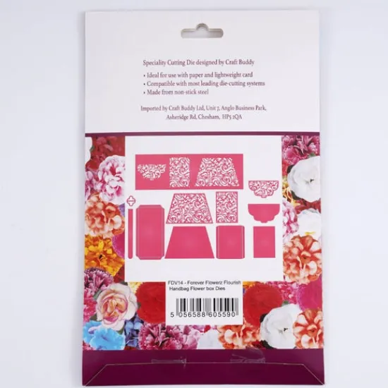 Craft Buddy Forever Flowerz Flourish Handbag Flower Box Die Set Online
