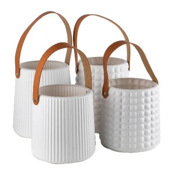 Craft Buddy Forever Flowerz Set of 4 Wide Shatterproof Vases Clearance