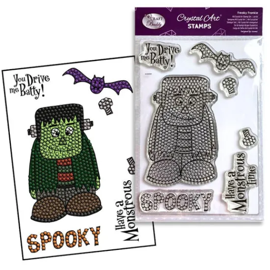 Craft Buddy Freaky Frankie - Crystal Art A6 Stamp Set Hot