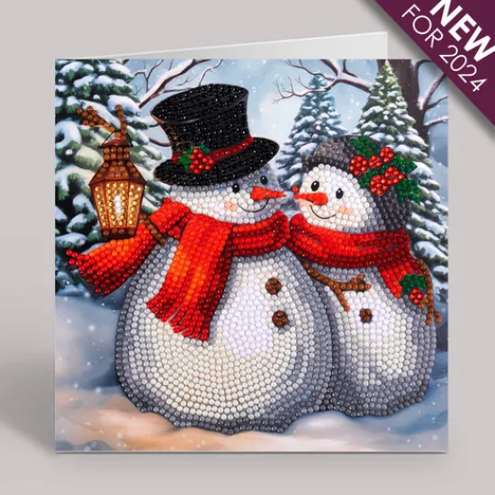 Craft Buddy "Frosty & Merry" Crystal Art Card 18x18cm Sale