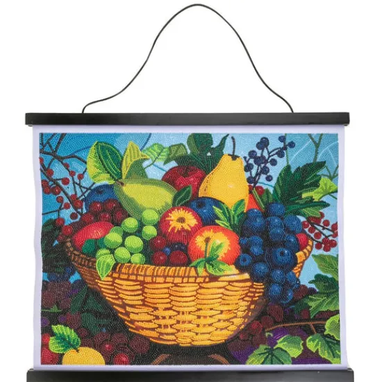 Craft Buddy "Fruit" Crystal Art Scroll Kit New