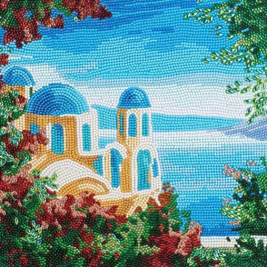 Craft Buddy “Grecian View” Crystal Art Canvas Kit 30x30cm Fashion