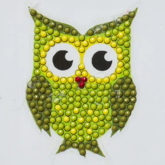 Craft Buddy "Green Owl" Crystal Art Motifs (With tools) Best
