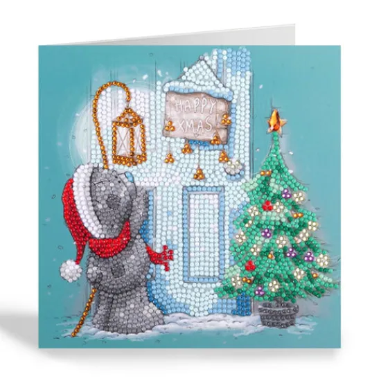 Craft Buddy "Happy Xmas!" Tatty Teddy Crystal Art Card Discount
