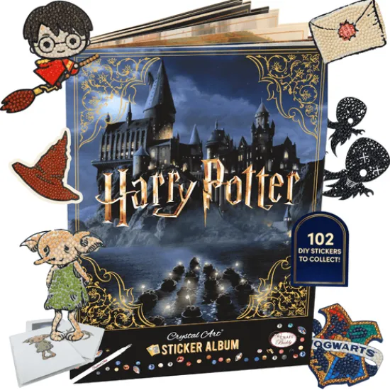 Craft Buddy Harry Potter Crystal Art Sticker Album - Starter Pack New