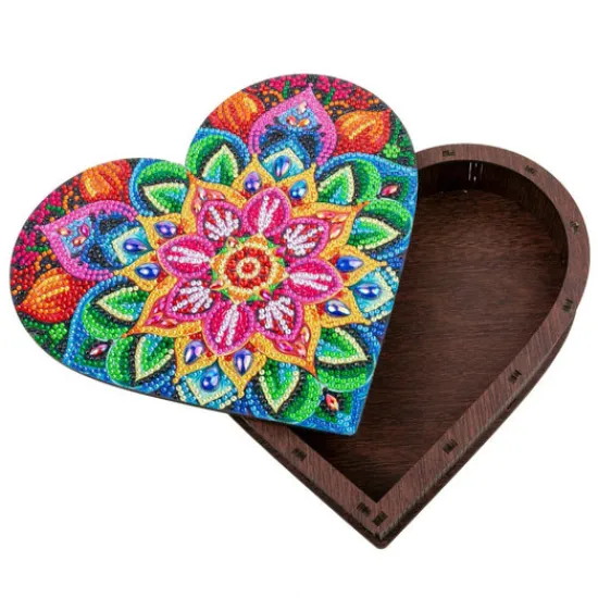 Craft Buddy "Heart" Crystal Art Shaped Box Online