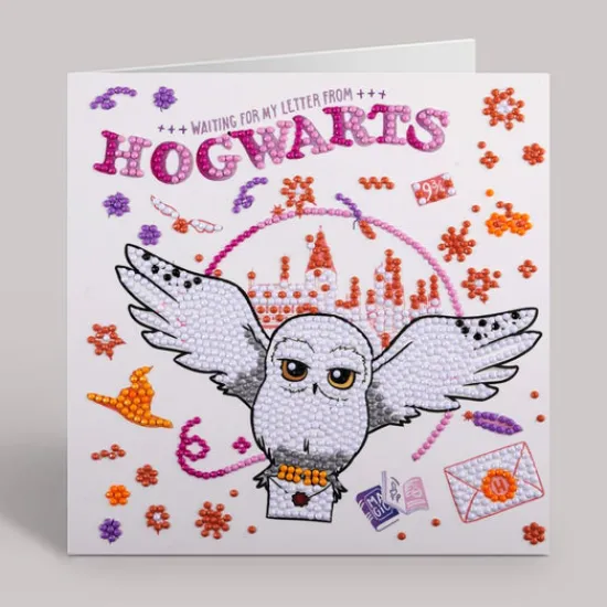 Craft Buddy "Hogwarts & Hedwig" Harry Potter Crystal Art Card Online