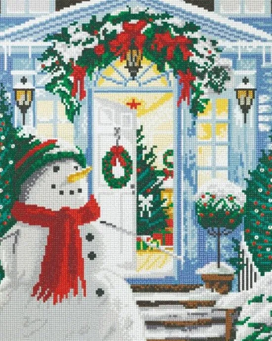 Craft Buddy "Home for Christmas" Crystal Art Canvas 40x50cm Hot