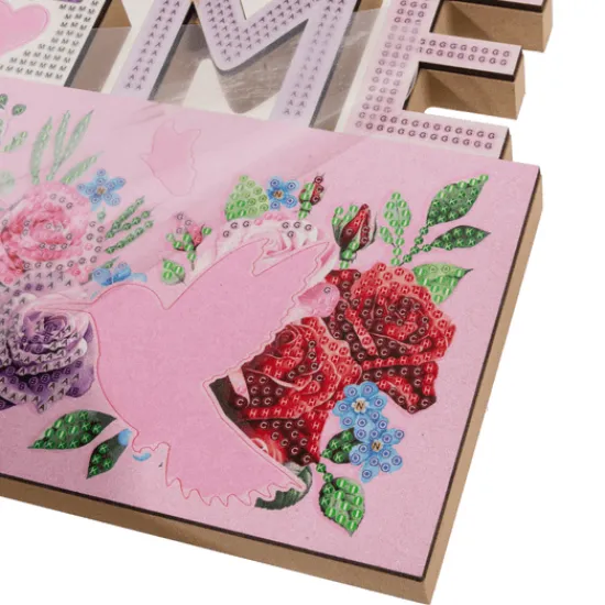 Craft Buddy Home Sign Crystal Art Wooden Decoration Kit Best