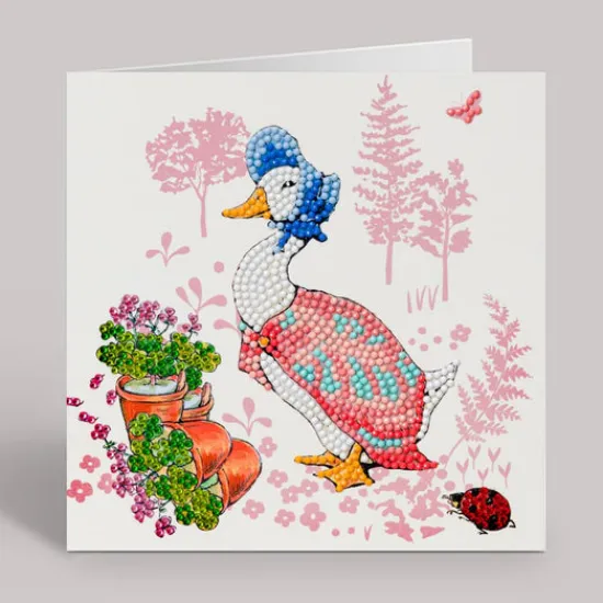 Craft Buddy "Jemima Puddle-Duck" Crystal Art Card 18x18cm Online