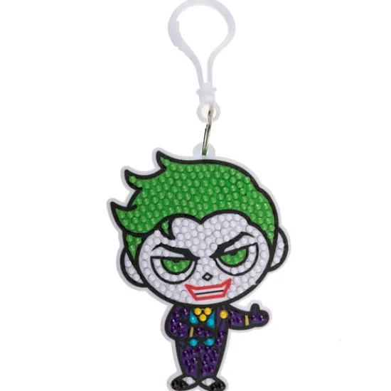 Craft Buddy "Joker" Crystal Art Bag Charm Kit DC New