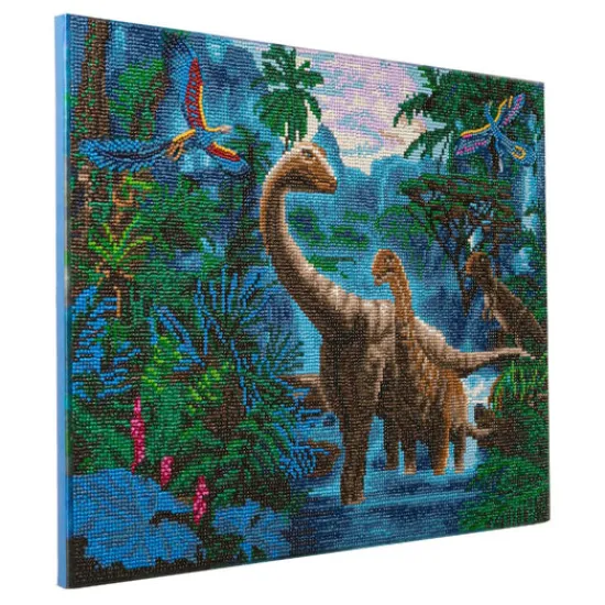 Craft Buddy "Jurassic Jungle" Crystal Art Canvas Kit 40cmx50cm Online
