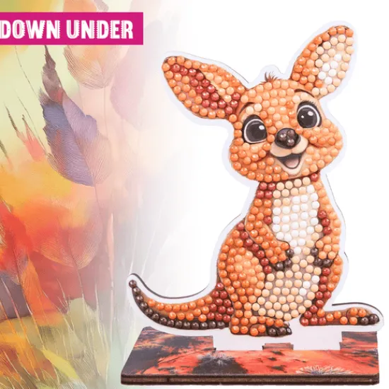 Craft Buddy Kangaroo Crystal Art Wildlife Buddies Fashion