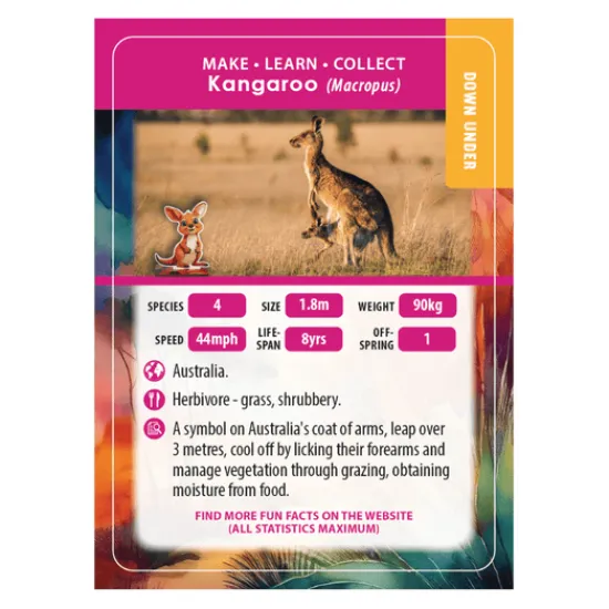 Craft Buddy Kangaroo Crystal Art Wildlife Buddies Fashion