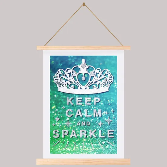 Craft Buddy "Keep Calm & Sparkle" Mini Crystal Art Scroll Kit Fashion