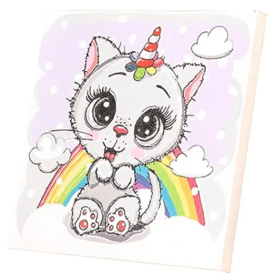 Craft Buddy "Kitten Rainbow" Paint By Numb3rs Kit Clearance