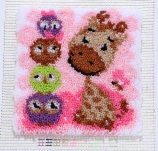 Craft Buddy "Koala & Giraffe" Children's Latch Hook Set of 2 12*12inch Sale