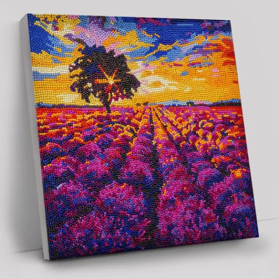 Craft Buddy “Lavender Field” Crystal Art Canvas 30x30cm Sale
