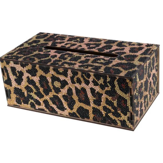 Craft Buddy "Leopard" Crystal Art Tissue Box Discount