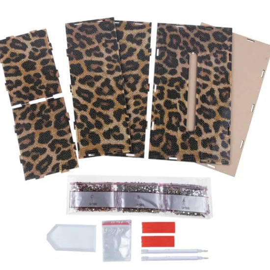 Craft Buddy "Leopard" Crystal Art Tissue Box Discount
