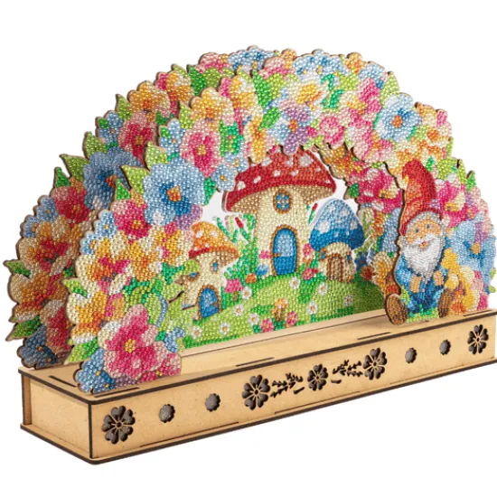 Craft Buddy Light Up Floral Burst 3D Crystal Art LED Scene Kit Hot
