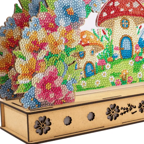 Craft Buddy Light Up Floral Burst 3D Crystal Art LED Scene Kit Hot
