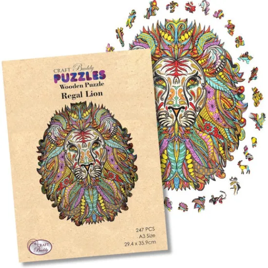Craft Buddy "Lion" A3 Wooden Puzzle Online