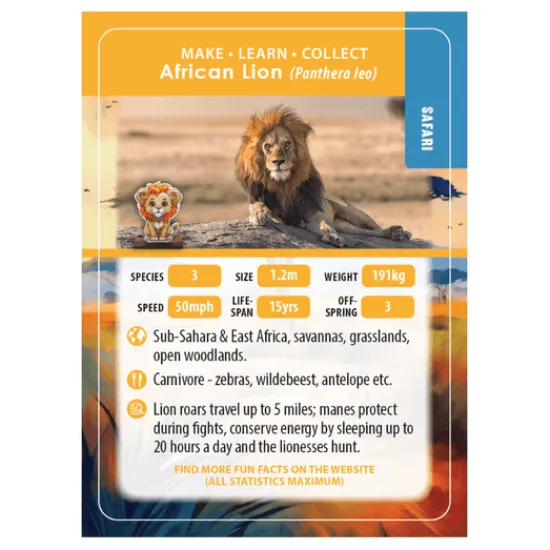 Craft Buddy Lion Crystal Art Wildlife Buddies Best