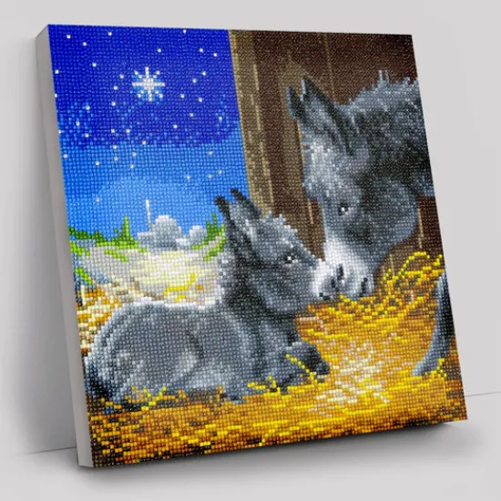 Craft Buddy "Little Donkey" Crystal Art A6 Stamp Set New