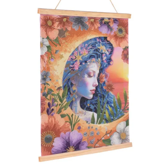 Craft Buddy "Luna Goddess" Crystal Art Scroll Kit 40x50cm Clearance