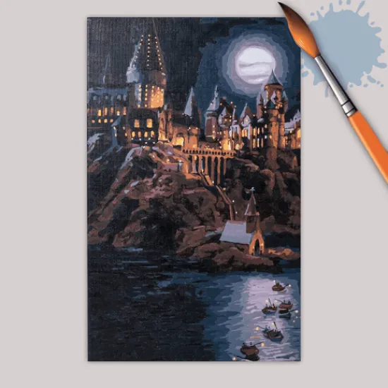 Craft Buddy "Magical Hogwarts" Harry Potter Paint By Numb3rs Canvas Kit Online