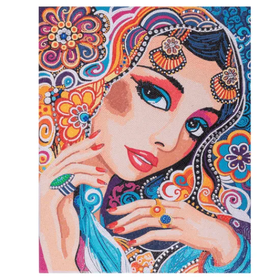 Craft Buddy "Maharani" Crystal Art Canvas Kit 40x50cm Online