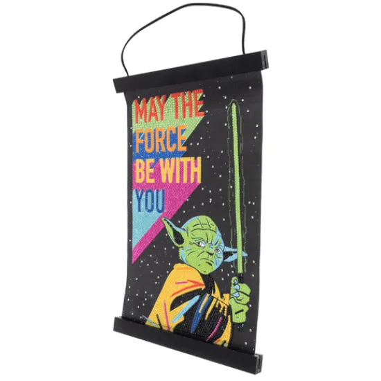 Craft Buddy May The Force Be With You Star Wars Mini Crystal Art Scroll Kit 20x30 Yoda Online