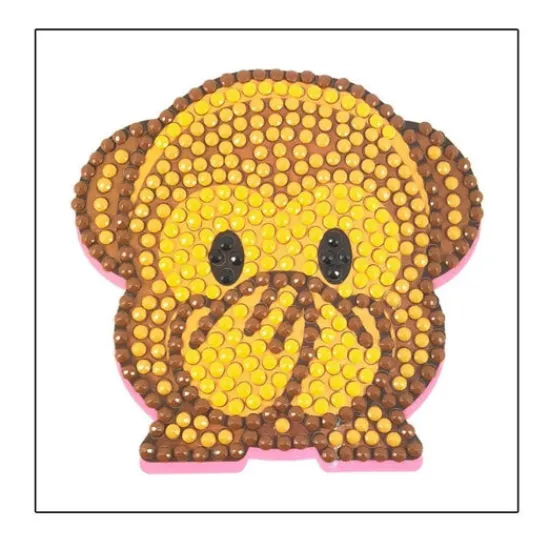 Craft Buddy Monkey Crystal Art Motifs (With Tools) New