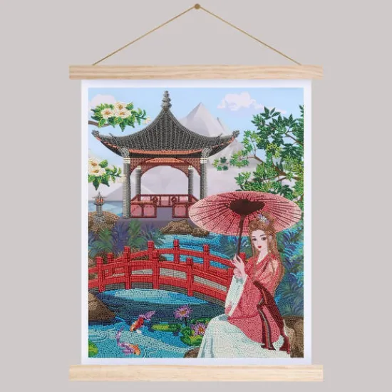 Craft Buddy "Pavilion" Crystal Art Scroll Kit 35x45cm New