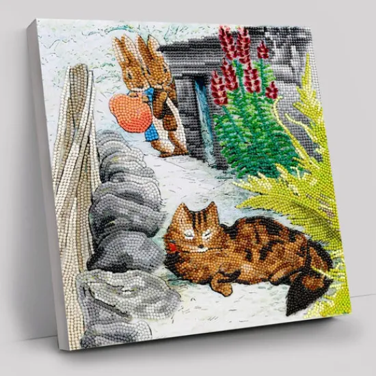 Craft Buddy "Playful Peter" Crystal Art Canvas Kit 30x30cm Sale