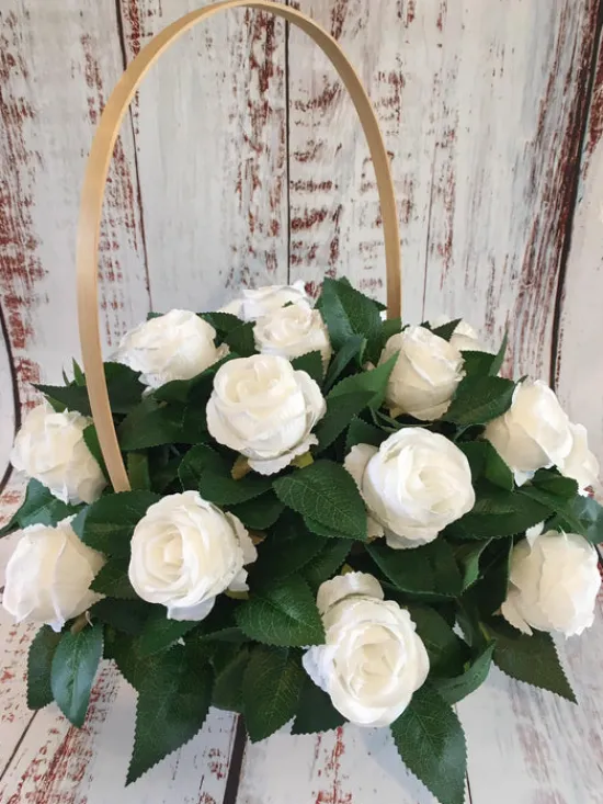 Craft Buddy Royal Roses Forever Flowerz - approx 60 - White Clearance