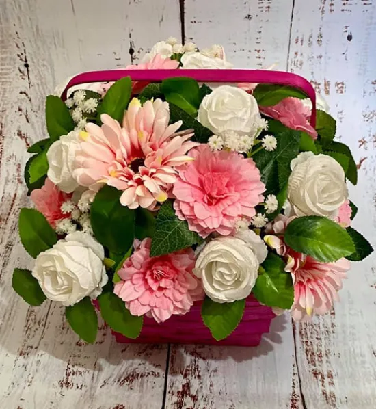 Craft Buddy Royal Roses Forever Flowerz - approx 60 - White Clearance