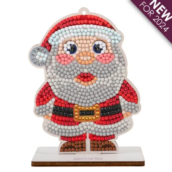 Craft Buddy "Santa" Crystal Art Buddies Festive Series 4 Decoration Sale