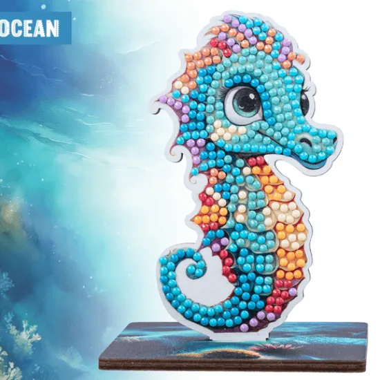 Craft Buddy Seahorse Crystal Art Wildlife Buddies Online