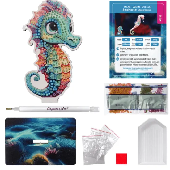 Craft Buddy Seahorse Crystal Art Wildlife Buddies Online